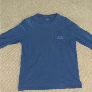 Vineyard vines blue vintage whale tee